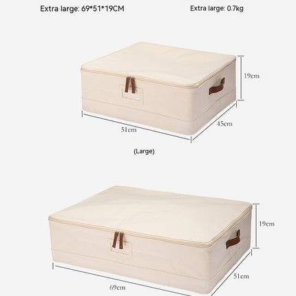 Cotton Under Bed Storage Containers with Reinforced Handles