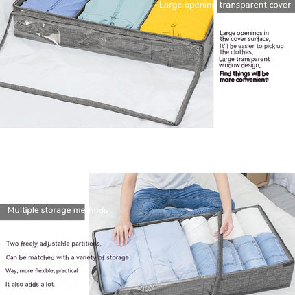 Verstärkte Griffe und Trennwände aus Vliesstoff unter dem Bett