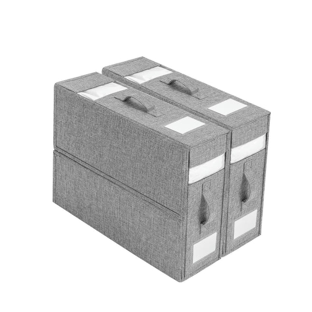Fabric Art Collapsible Storage Storage Cube Bin Organizer Basket with Cover Handles
