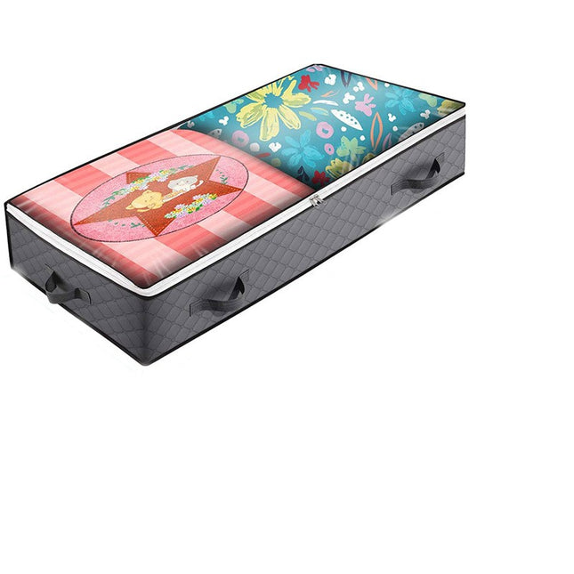Under Bed Storage Containers with Reinforced Handles, Non-woven Under the Bed Storage Bins 1