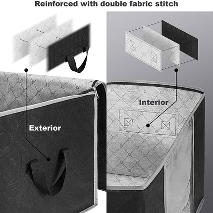 Unterbett-Aufbewahrungsbehälter mit verstärkten Griffen, Unterbett-Aufbewahrungsbehälter aus Vliesstoff 1