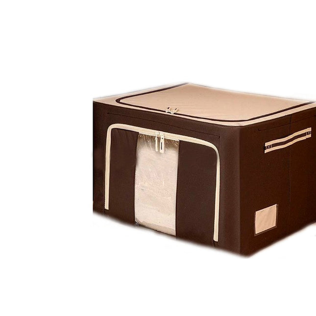 Home Quilt Storage Bag Foldable Non-Woven Transparent Window Storage Bag