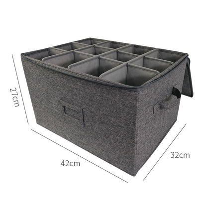 Stemware Storage Cases,Holds 12 Red or White Wine Glasses, Hard Top and Sides