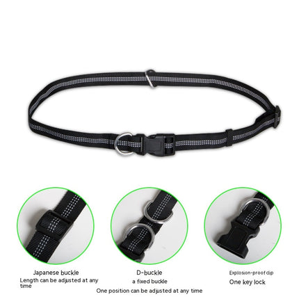 Adjustable Hands Free Dog Leash Waist Set, Hand-Free Leash for Walking and Training Service Dogs