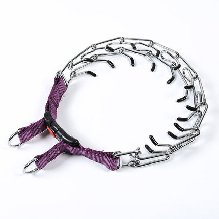 Dog Prong Collar, Dog Pinch Training Collar with Quick Release Snap Buckle 1