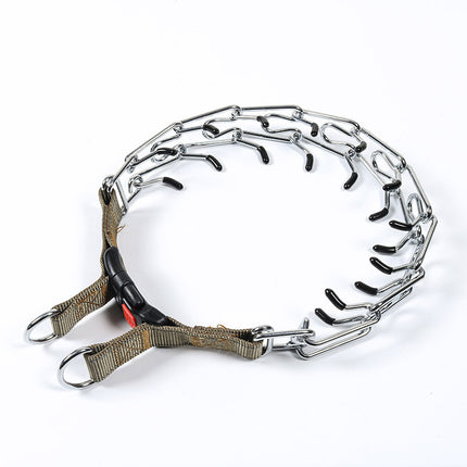 Dog Prong Collar, Dog Pinch Training Collar with Quick Release Snap Buckle 1