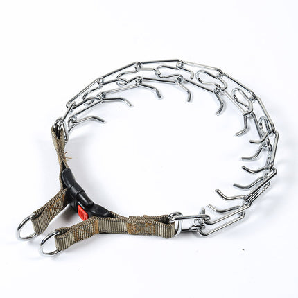 Dog Prong Collar, Dog Pinch Training Collar with Quick Release Snap Buckle 1