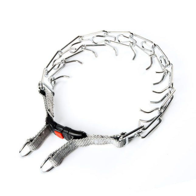 Dog Prong Collar, Dog Pinch Training Collar with Quick Release Snap Buckle