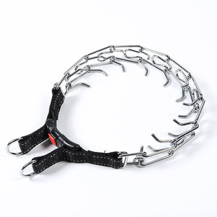 Dog Prong Collar, Dog Pinch Training Collar with Quick Release Snap Buckle 1