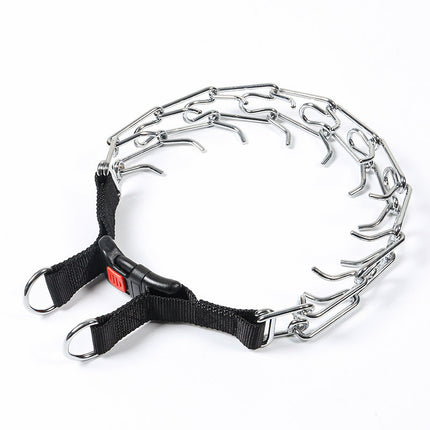 Dog Prong Collar, Dog Pinch Training Collar with Quick Release Snap Buckle 1