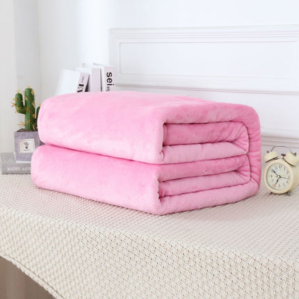 Facecloth Blanket, Plush Fleece Blanket, Mink Fluffy Blanket, Solid Color Soft Blanket for Sofa Bed, Warm and Cozy Blanket