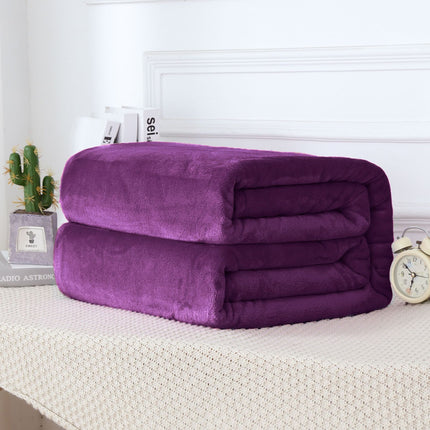 Facecloth Blanket, Plush Fleece Blanket, Mink Fluffy Blanket, Solid Color Soft Blanket for Sofa Bed, Warm and Cozy Blanket