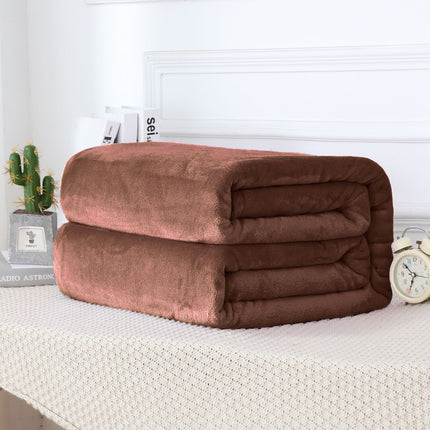 Facecloth Blanket, Plush Fleece Blanket, Mink Fluffy Blanket, Solid Color Soft Blanket for Sofa Bed, Warm and Cozy Blanket
