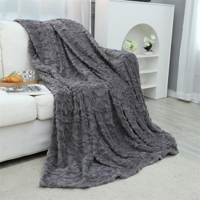 Taffeta Blanket, Plush Fleece Blanket, Fluffy Blanket, Solid Color Soft Blanket for Sofa Bed, Warm and Cozy Blanket