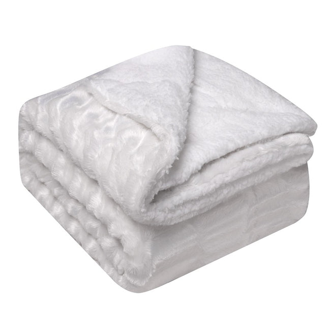 Cashmere Blanket,Pv Fleece Fluffy Blanket,Plush Soft Blanket for Sofa Bed,Plush Fleece Blanket,Warm and Cozy Blanket