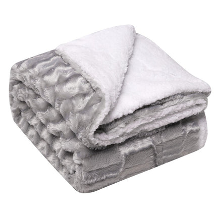 Cashmere Blanket,Pv Fleece Fluffy Blanket,Plush Soft Blanket for Sofa Bed,Plush Fleece Blanket,Warm and Cozy Blanket