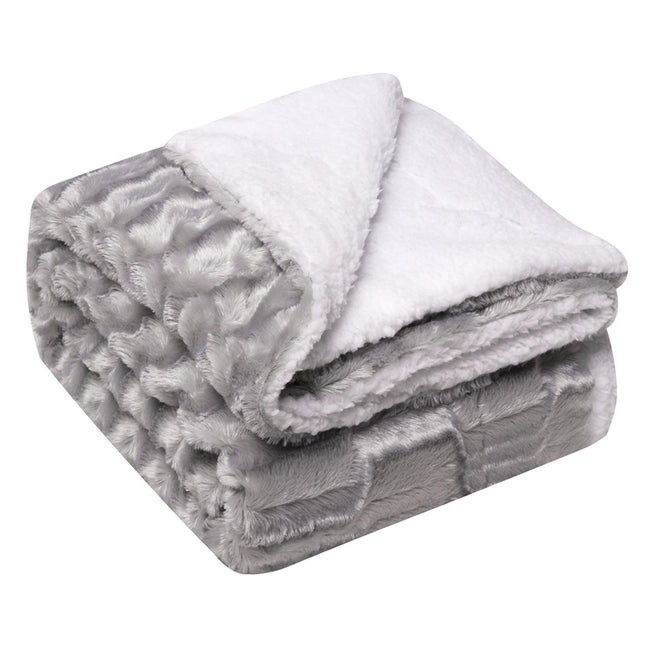 Cashmere Blanket,Pv Fleece Fluffy Blanket,Plush Soft Blanket for Sofa Bed,Plush Fleece Blanket,Warm and Cozy Blanket