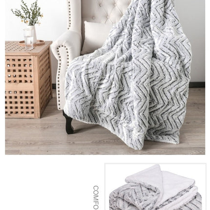 Cashmere Blanket,Pv Fleece Fluffy Blanket,Plush Soft Blanket for Sofa Bed,Plush Fleece Blanket,Warm and Cozy Blanket