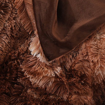 Throw Blanket, Solid Tie -Dye PV Plush Soft Blanket Fuzzy Long Hair Shaggy Blankets Fluffy Warm Cozy Blankets for Bed Couch Sofa