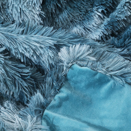 Throw Blanket, Solid Tie -Dye PV Plush Soft Blanket Fuzzy Long Hair Shaggy Blankets Fluffy Warm Cozy Blankets for Bed Couch Sofa