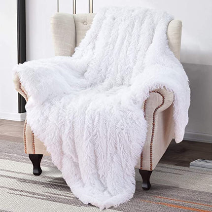 Couverture en laine d'agneau de couleur unie, couverture douce en peluche, couverture à poils longs, moelleuse, chaude et confortable pour lit et canapé