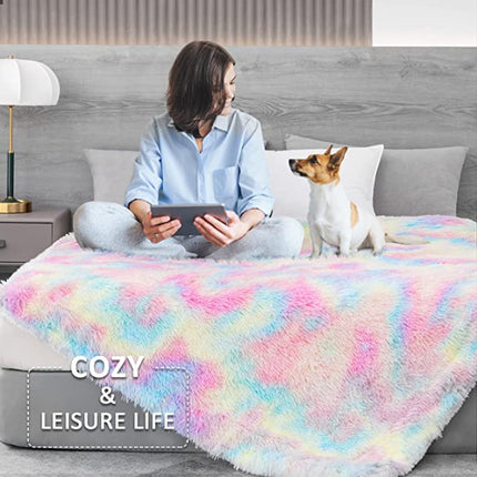 Couverture en laine d'agneau de couleur unie, couverture douce en peluche, couverture à poils longs, moelleuse, chaude et confortable pour lit et canapé