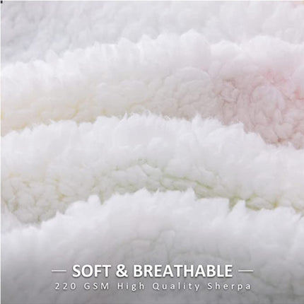 Couverture en laine d'agneau de couleur unie, couverture douce en peluche, couverture à poils longs, moelleuse, chaude et confortable pour lit et canapé