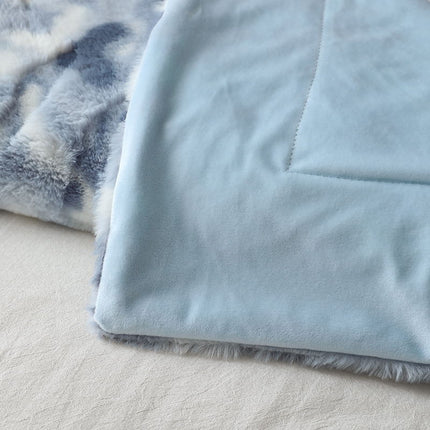 Couverture en cachemire, couverture moelleuse en fausse fourrure de lapin, couverture douce en peluche, couverture en polaire en peluche pour canapé-lit, couverture chaude et confortable