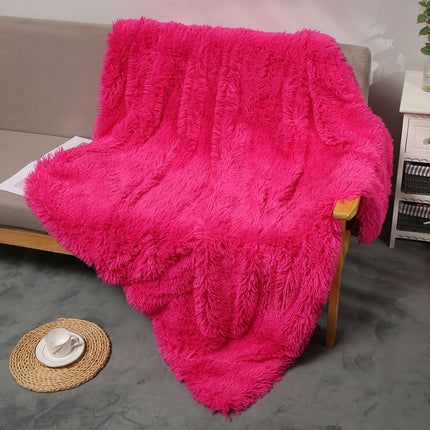 Fluffy Blanket Furry Blanket PV Fleece Sofa Blanket Lightweight Sofa Blanket Kids Small Blanket Nap Cover Blanket For Sofa Chair Bed Car