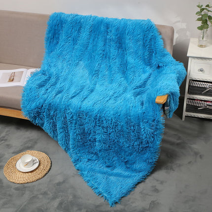 Fluffy Blanket Furry Blanket PV Fleece Sofa Blanket Lightweight Sofa Blanket Kids Small Blanket Nap Cover Blanket For Sofa Chair Bed Car