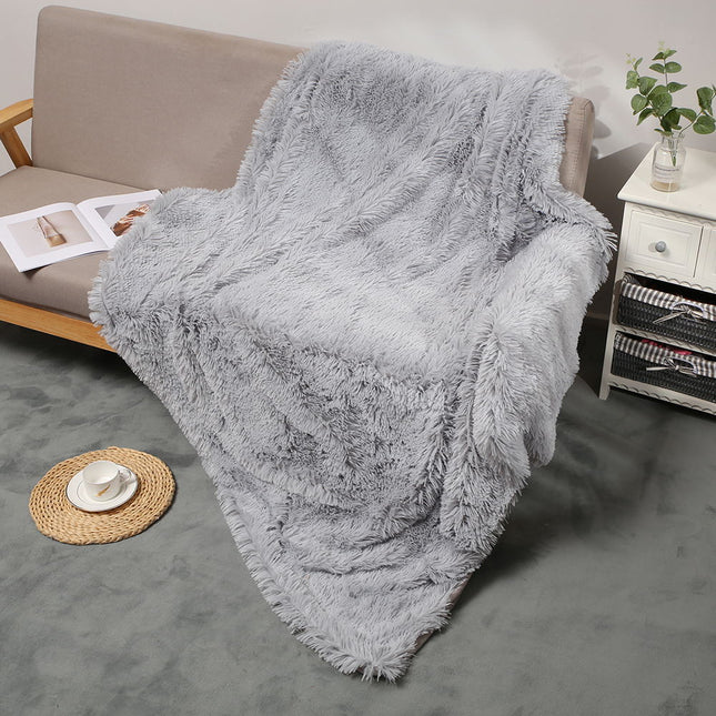 Fluffy Blanket Furry Blanket PV Fleece Sofa Blanket Lightweight Sofa Blanket Kids Small Blanket Nap Cover Blanket For Sofa Chair Bed Car