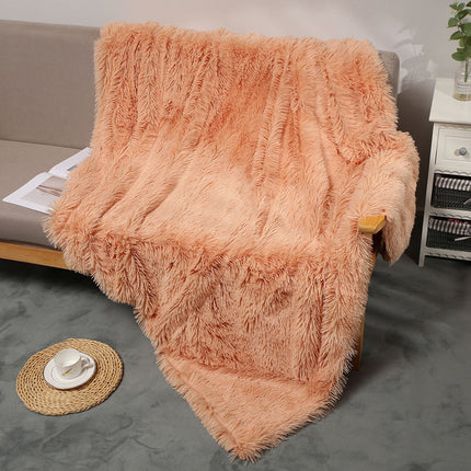 Fluffy Blanket Furry Blanket PV Fleece Sofa Blanket Lightweight Sofa Blanket Kids Small Blanket Nap Cover Blanket For Sofa Chair Bed Car