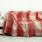 Scottish sofa towel-red