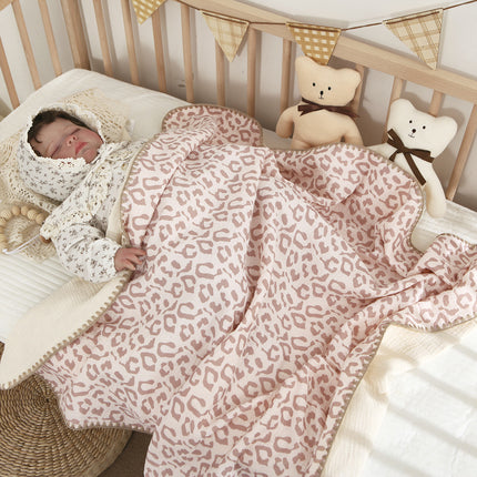 Cotton baby swaddling blankets children 4 layers gauze cover baby blanket small quilt newborn wrap cotton bath towel