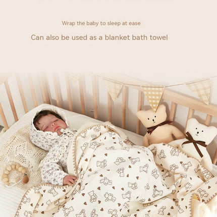 Cotton baby swaddling blankets children 4 layers gauze cover baby blanket small quilt newborn wrap cotton bath towel