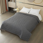 Double line Diamond grid - Grey / 30“x70